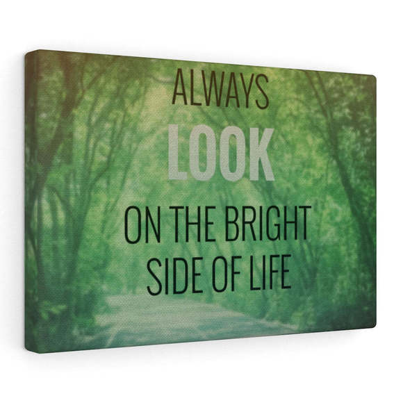 Inspirational Wall Art Always Look On The BrightMotivational Print Ready to Ha